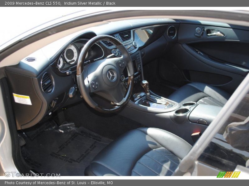 Iridium Silver Metallic / Black 2009 Mercedes-Benz CLS 550