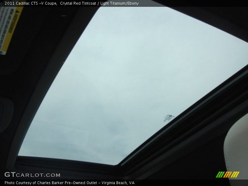 Sunroof of 2011 CTS -V Coupe