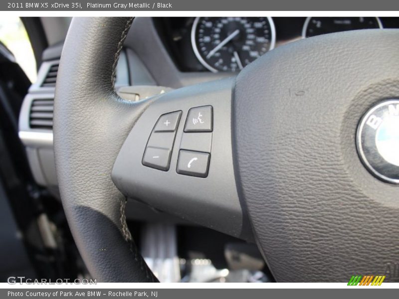 Platinum Gray Metallic / Black 2011 BMW X5 xDrive 35i