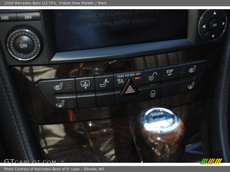 Iridium Silver Metallic / Black 2009 Mercedes-Benz CLS 550