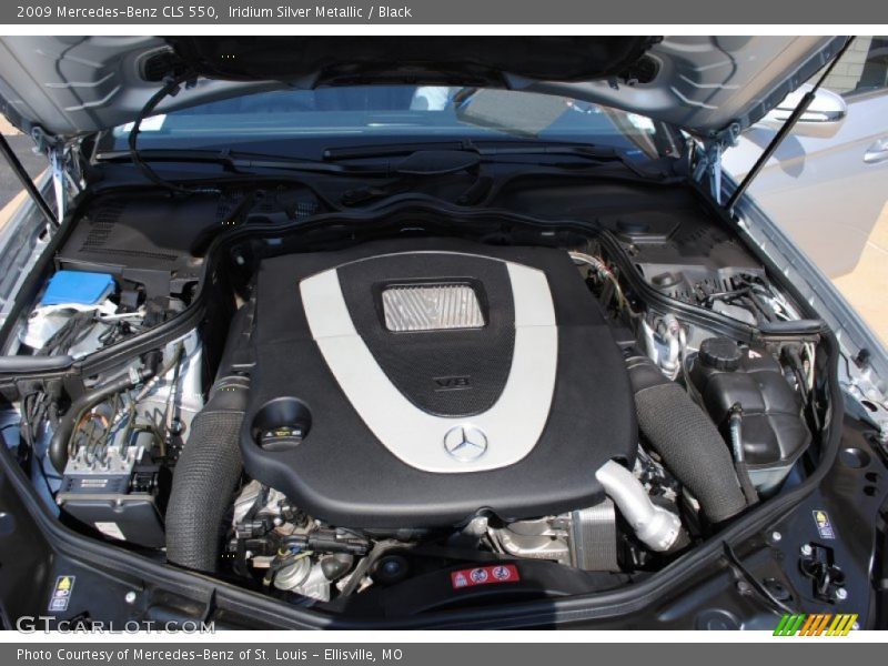 Iridium Silver Metallic / Black 2009 Mercedes-Benz CLS 550