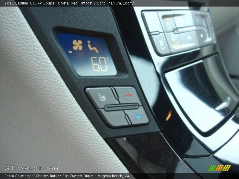Crystal Red Tintcoat / Light Titanium/Ebony 2011 Cadillac CTS -V Coupe