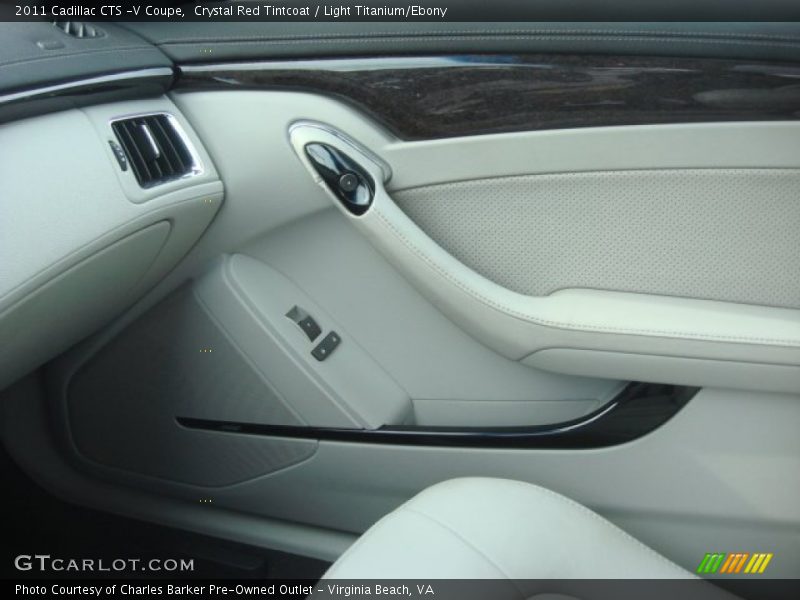 Crystal Red Tintcoat / Light Titanium/Ebony 2011 Cadillac CTS -V Coupe