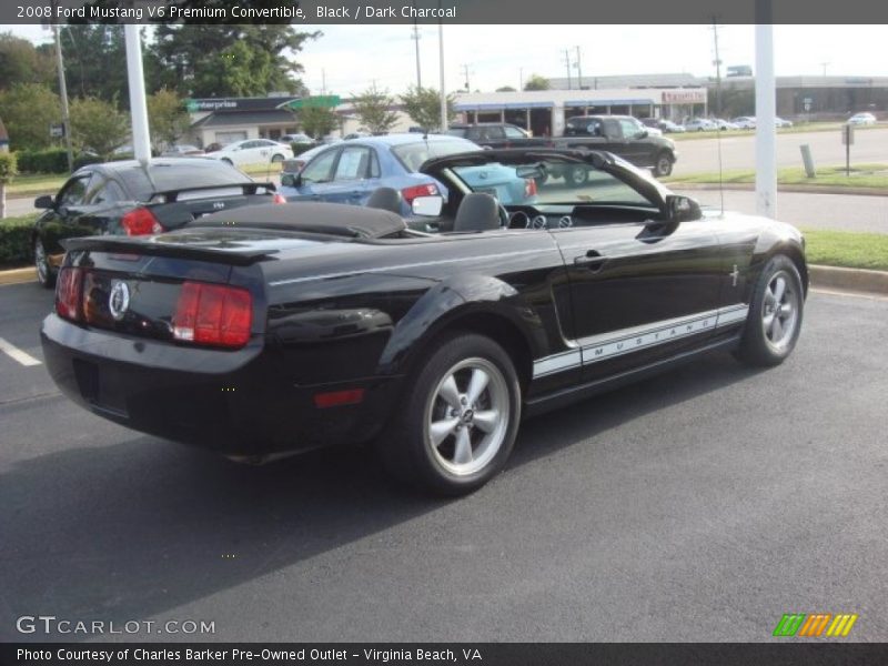 Black / Dark Charcoal 2008 Ford Mustang V6 Premium Convertible