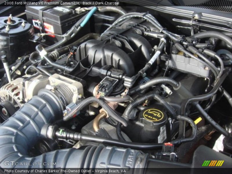 Black / Dark Charcoal 2008 Ford Mustang V6 Premium Convertible