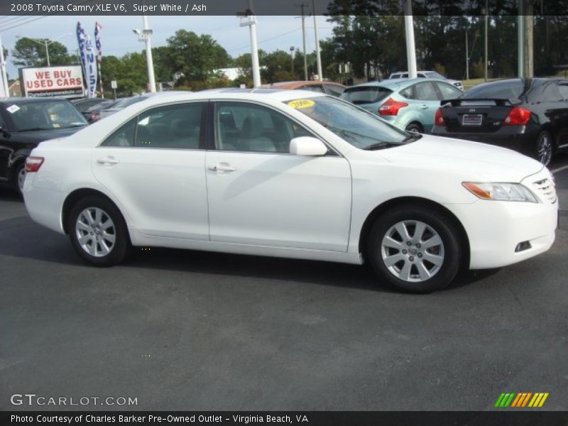 Super White / Ash 2008 Toyota Camry XLE V6