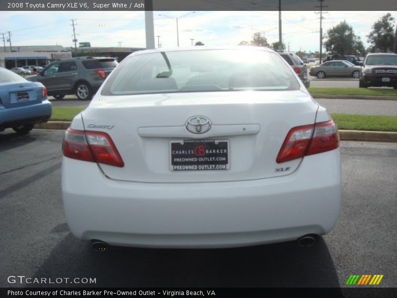 Super White / Ash 2008 Toyota Camry XLE V6