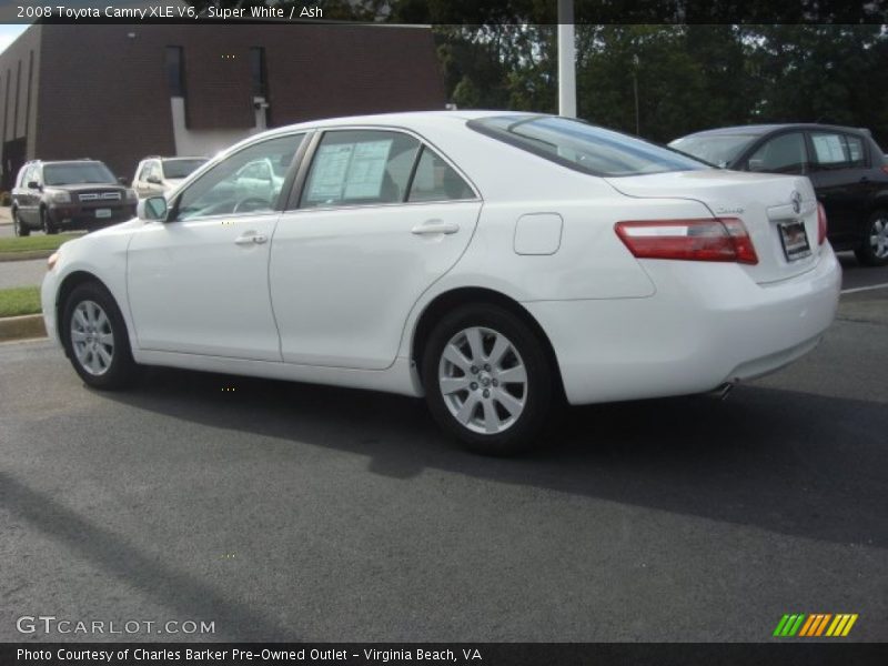 Super White / Ash 2008 Toyota Camry XLE V6