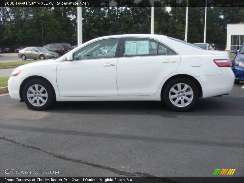 Super White / Ash 2008 Toyota Camry XLE V6