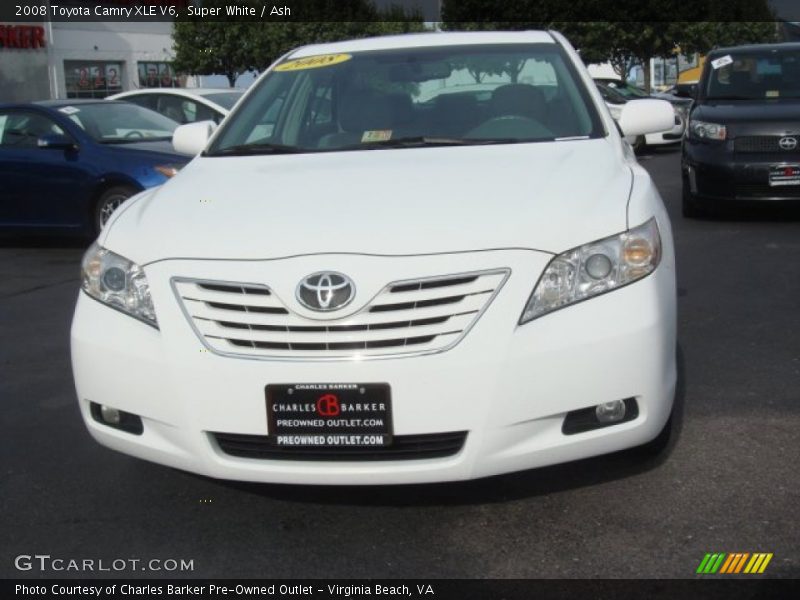 Super White / Ash 2008 Toyota Camry XLE V6