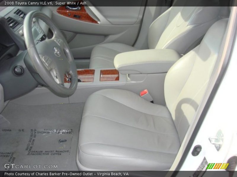 Super White / Ash 2008 Toyota Camry XLE V6