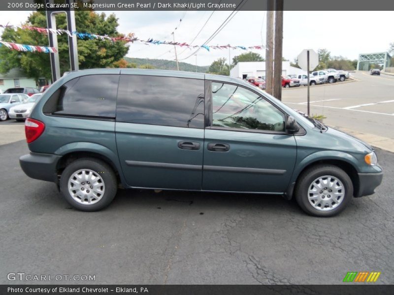 Magnesium Green Pearl / Dark Khaki/Light Graystone 2006 Dodge Caravan SE