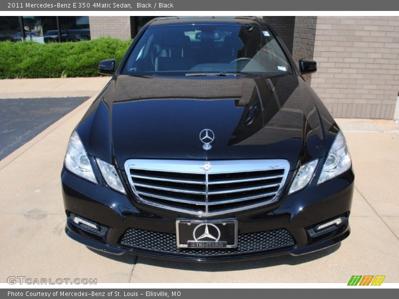 Black / Black 2011 Mercedes-Benz E 350 4Matic Sedan