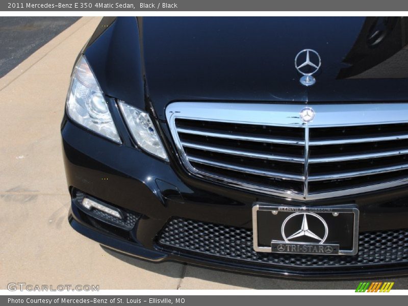 Black / Black 2011 Mercedes-Benz E 350 4Matic Sedan