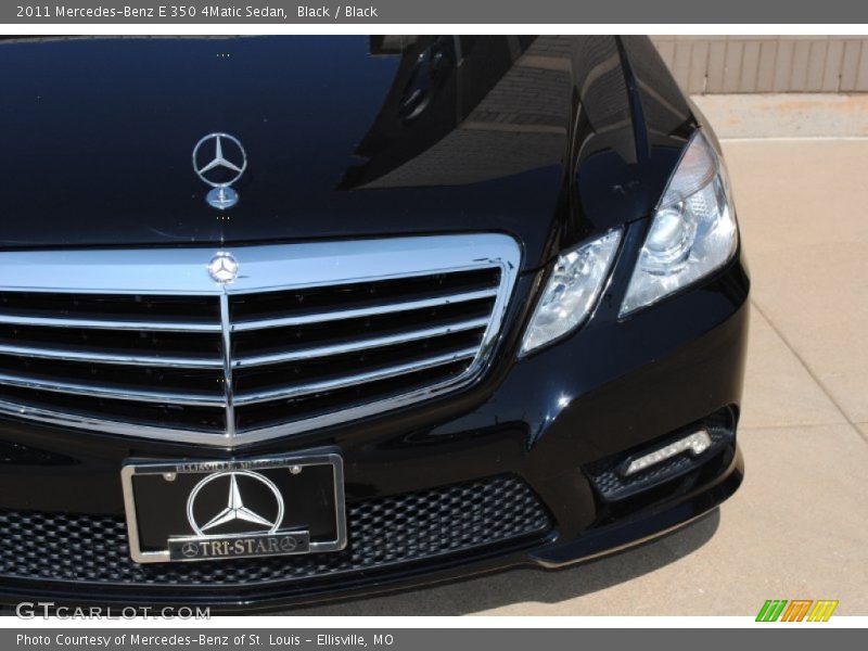 Black / Black 2011 Mercedes-Benz E 350 4Matic Sedan