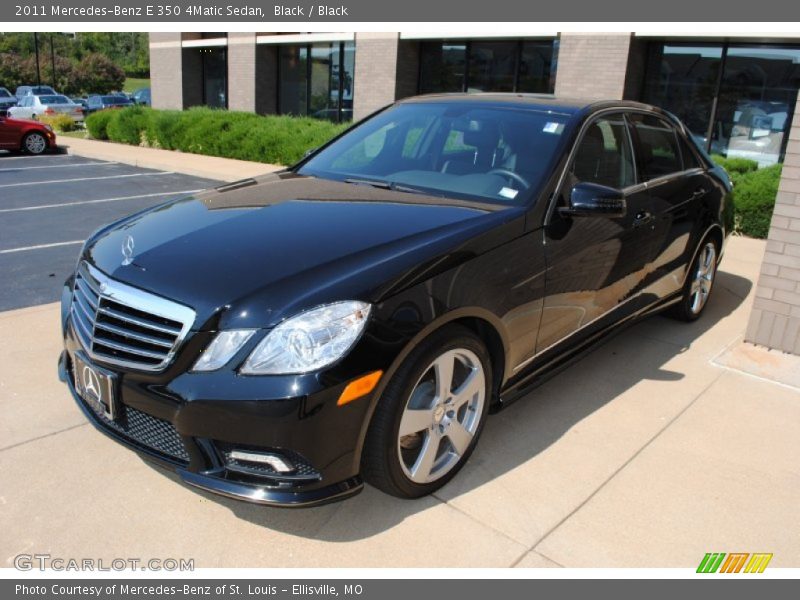 Black / Black 2011 Mercedes-Benz E 350 4Matic Sedan