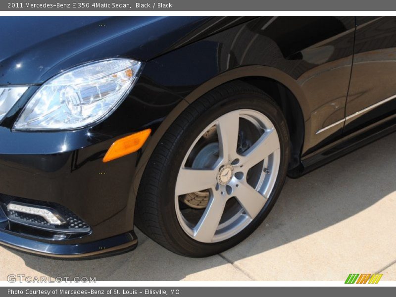 Black / Black 2011 Mercedes-Benz E 350 4Matic Sedan