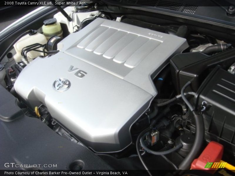 Super White / Ash 2008 Toyota Camry XLE V6