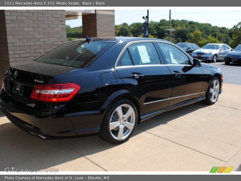 Black / Black 2011 Mercedes-Benz E 350 4Matic Sedan