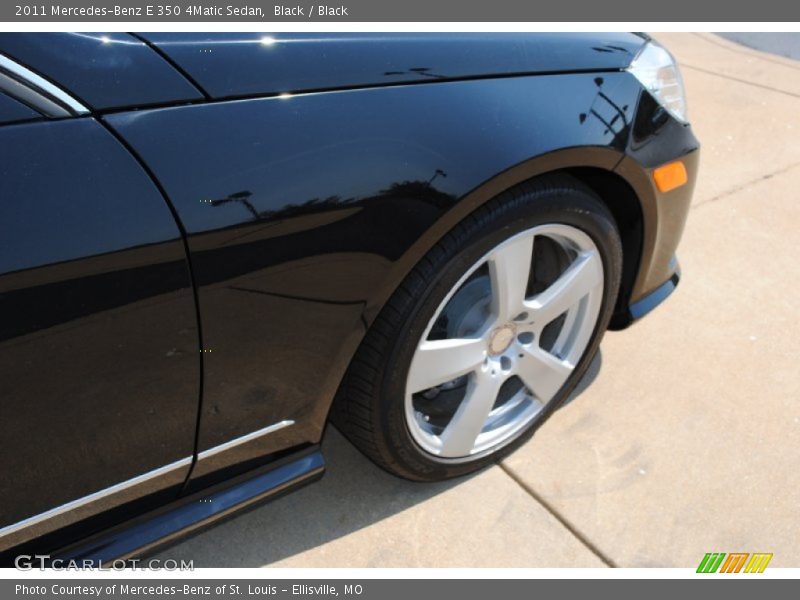 Black / Black 2011 Mercedes-Benz E 350 4Matic Sedan