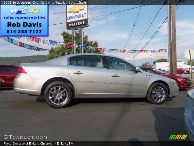 Gold Mist Metallic / Cocoa/Shale 2008 Buick Lucerne CXL