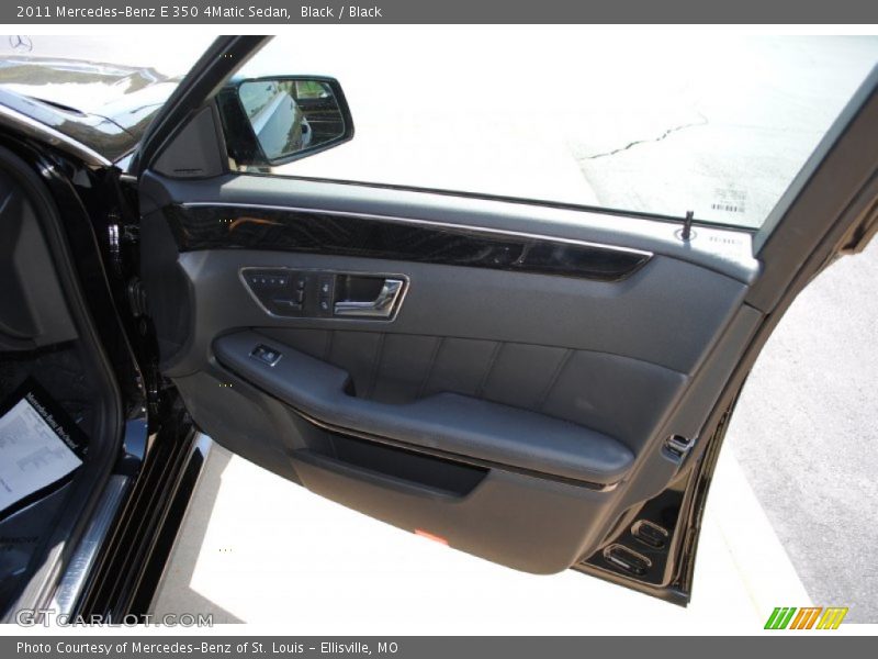 Black / Black 2011 Mercedes-Benz E 350 4Matic Sedan