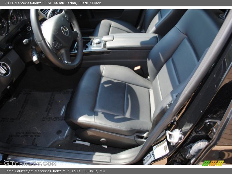 Black / Black 2011 Mercedes-Benz E 350 4Matic Sedan