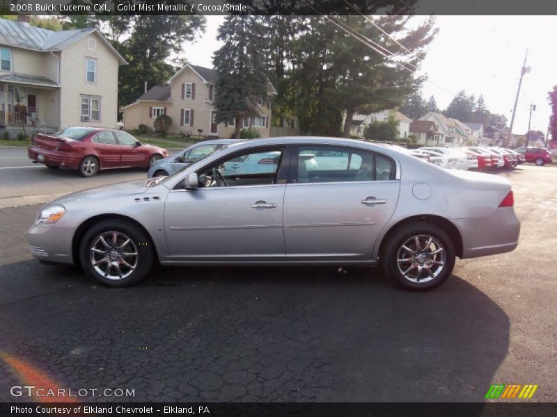 Gold Mist Metallic / Cocoa/Shale 2008 Buick Lucerne CXL