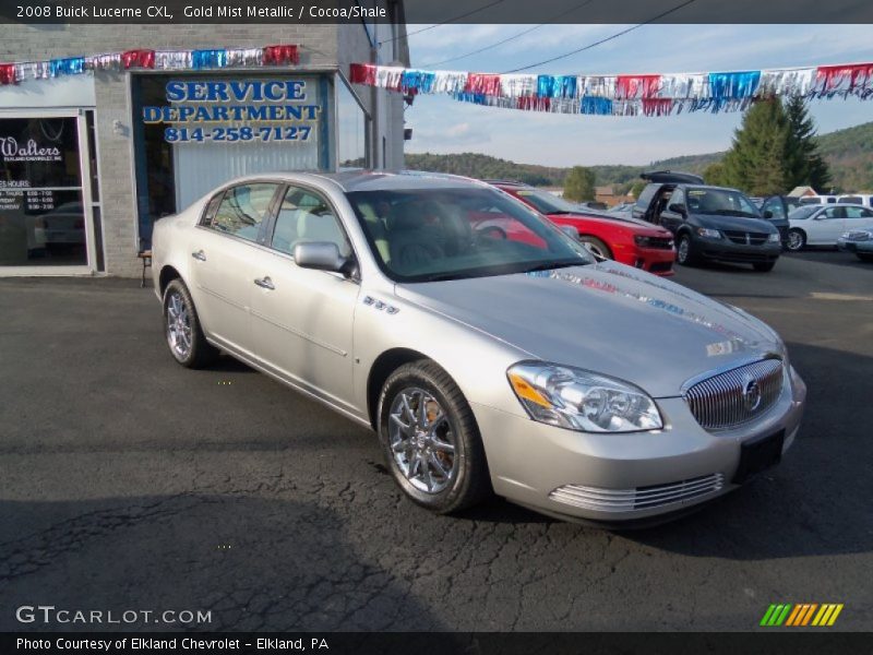 Gold Mist Metallic / Cocoa/Shale 2008 Buick Lucerne CXL