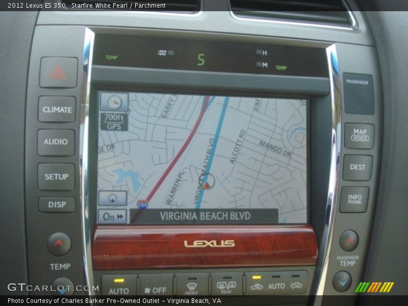 Starfire White Pearl / Parchment 2012 Lexus ES 350
