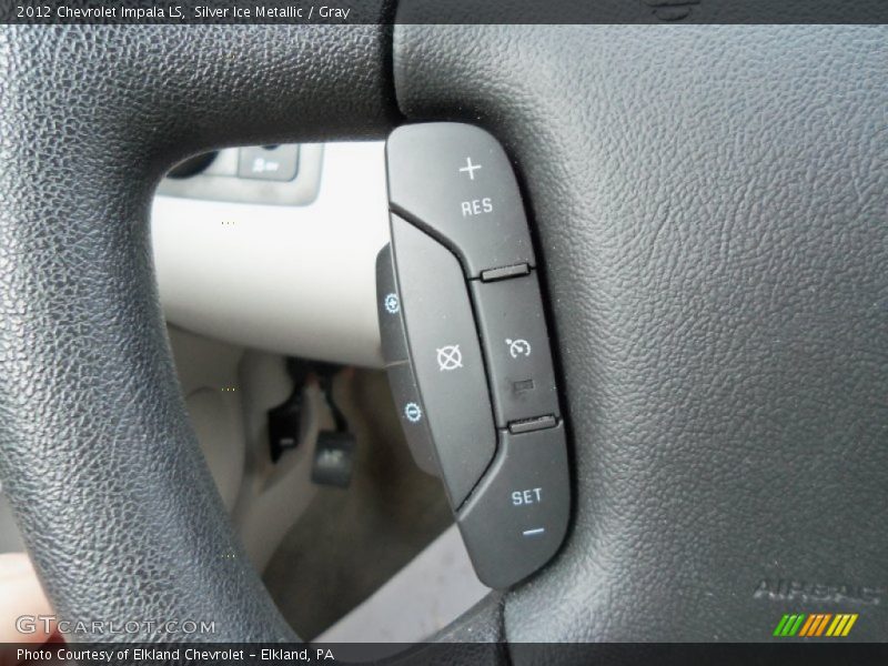 Silver Ice Metallic / Gray 2012 Chevrolet Impala LS
