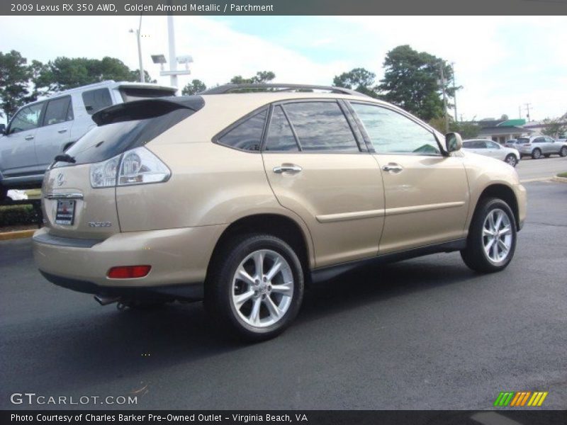 Golden Almond Metallic / Parchment 2009 Lexus RX 350 AWD