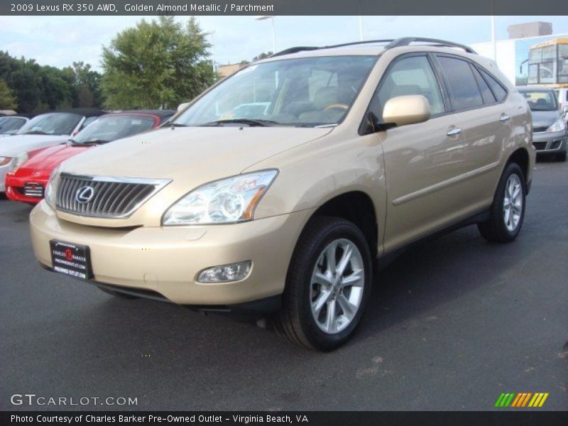 Golden Almond Metallic / Parchment 2009 Lexus RX 350 AWD