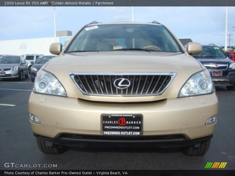 Golden Almond Metallic / Parchment 2009 Lexus RX 350 AWD