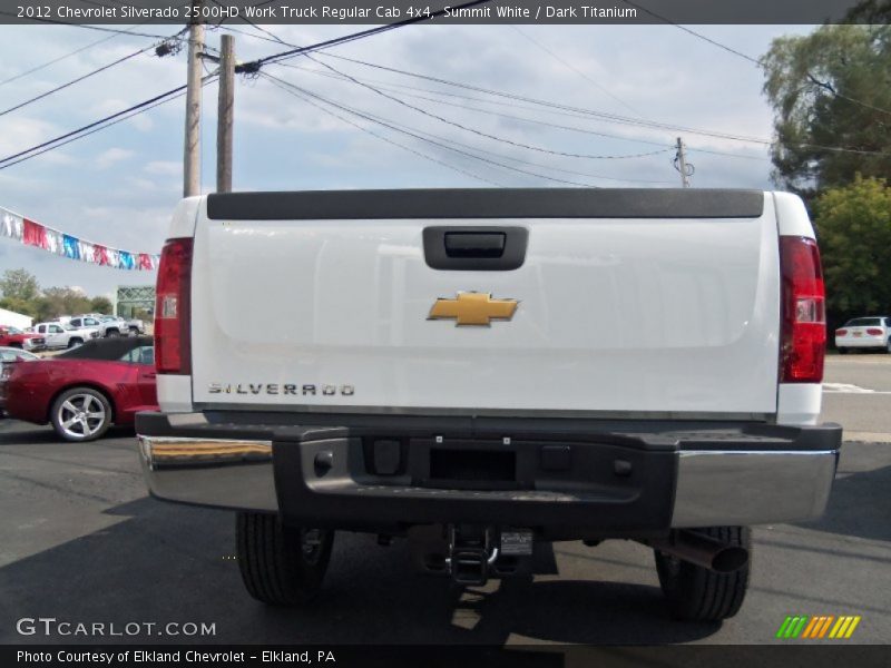 Summit White / Dark Titanium 2012 Chevrolet Silverado 2500HD Work Truck Regular Cab 4x4