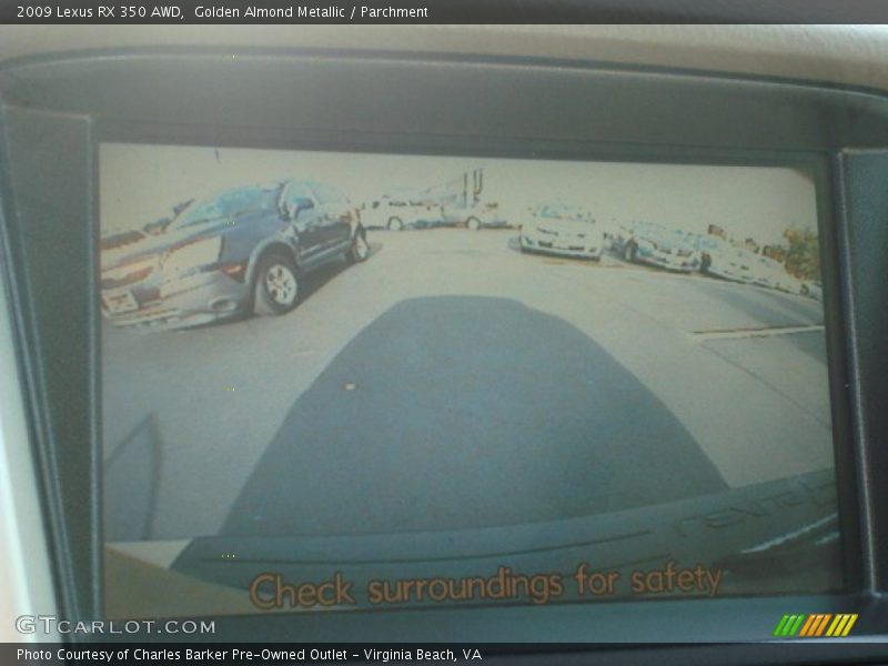 Golden Almond Metallic / Parchment 2009 Lexus RX 350 AWD