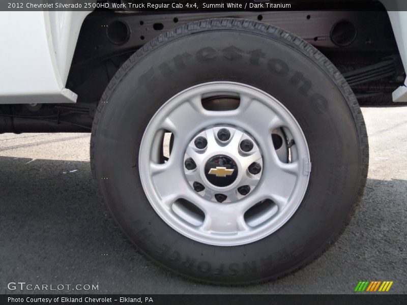 Summit White / Dark Titanium 2012 Chevrolet Silverado 2500HD Work Truck Regular Cab 4x4