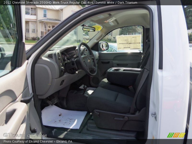 Summit White / Dark Titanium 2012 Chevrolet Silverado 2500HD Work Truck Regular Cab 4x4