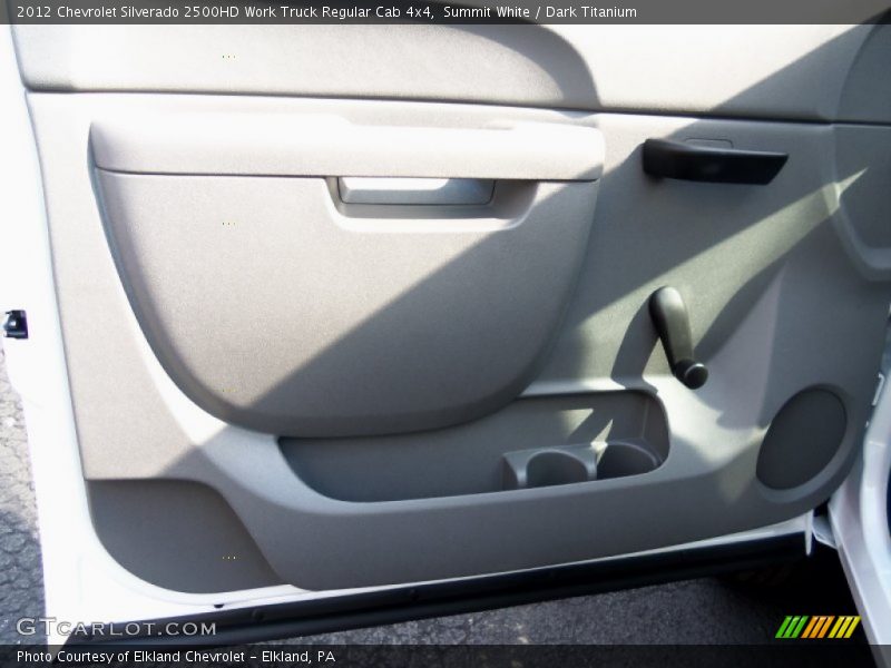 Summit White / Dark Titanium 2012 Chevrolet Silverado 2500HD Work Truck Regular Cab 4x4
