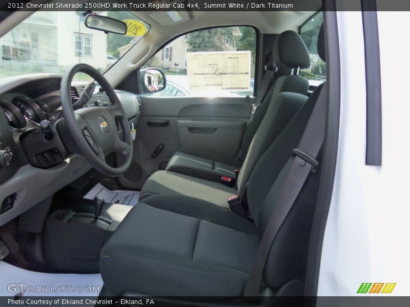 Summit White / Dark Titanium 2012 Chevrolet Silverado 2500HD Work Truck Regular Cab 4x4