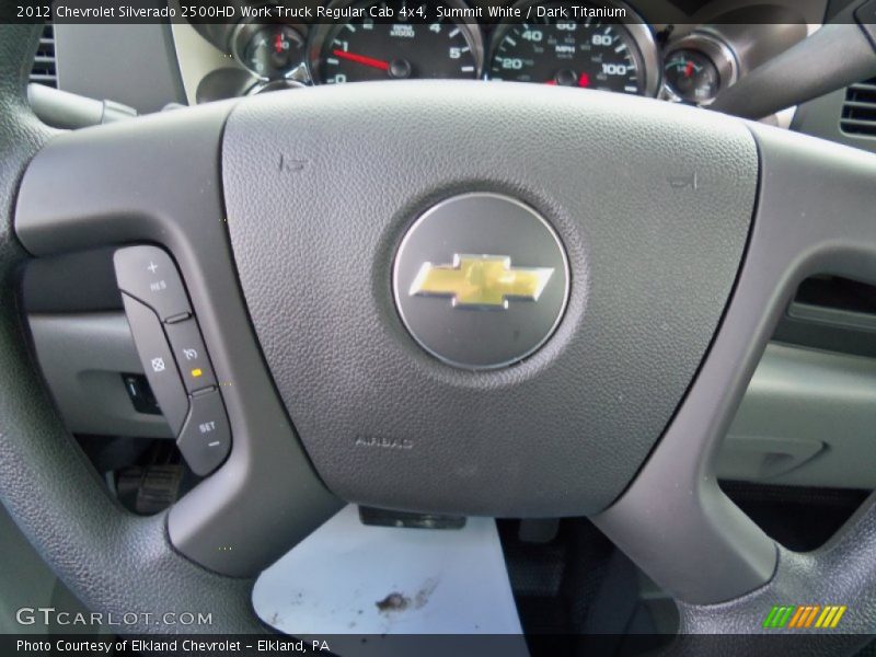 Summit White / Dark Titanium 2012 Chevrolet Silverado 2500HD Work Truck Regular Cab 4x4
