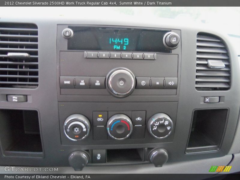 Summit White / Dark Titanium 2012 Chevrolet Silverado 2500HD Work Truck Regular Cab 4x4