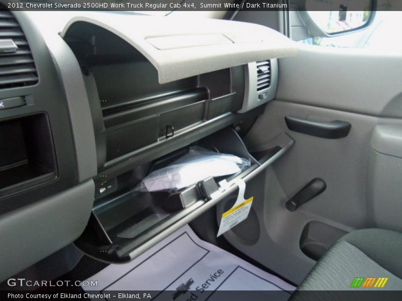 Summit White / Dark Titanium 2012 Chevrolet Silverado 2500HD Work Truck Regular Cab 4x4