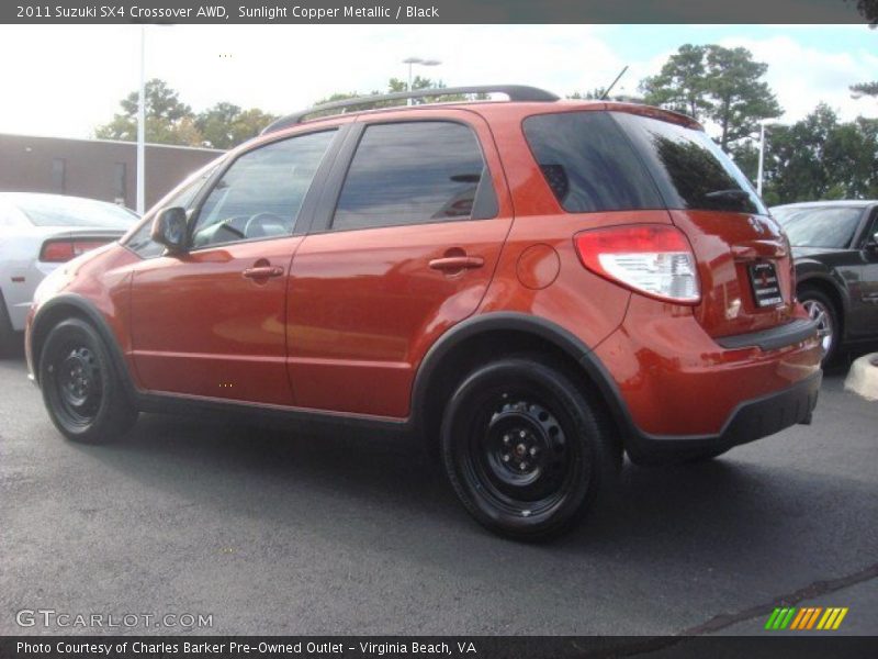 Sunlight Copper Metallic / Black 2011 Suzuki SX4 Crossover AWD