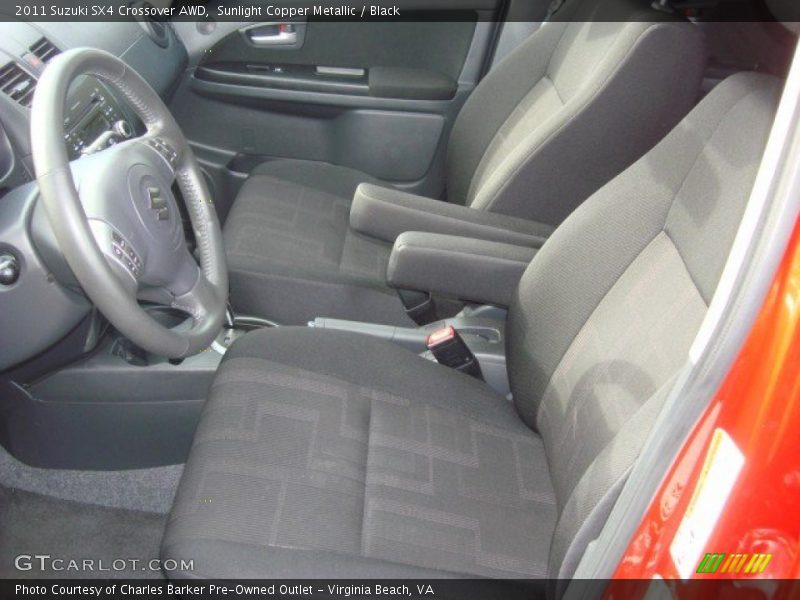 Sunlight Copper Metallic / Black 2011 Suzuki SX4 Crossover AWD