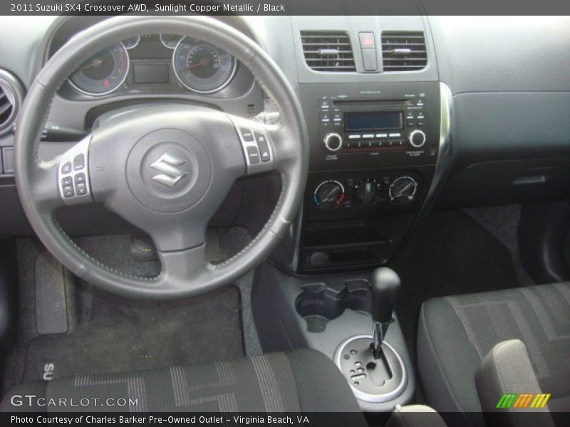 Sunlight Copper Metallic / Black 2011 Suzuki SX4 Crossover AWD