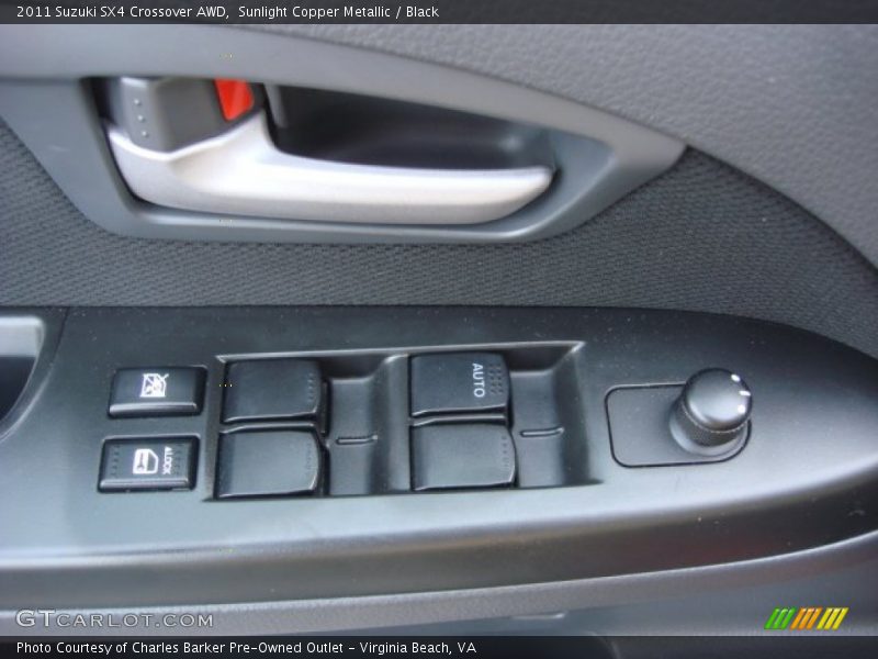 Sunlight Copper Metallic / Black 2011 Suzuki SX4 Crossover AWD