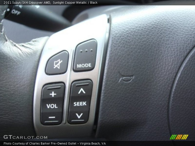 Sunlight Copper Metallic / Black 2011 Suzuki SX4 Crossover AWD