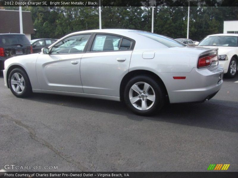Bright Silver Metallic / Black 2012 Dodge Charger SE