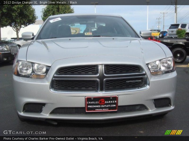 Bright Silver Metallic / Black 2012 Dodge Charger SE